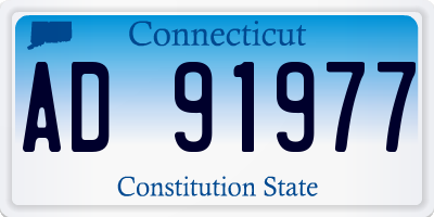 CT license plate AD91977