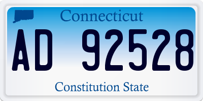 CT license plate AD92528