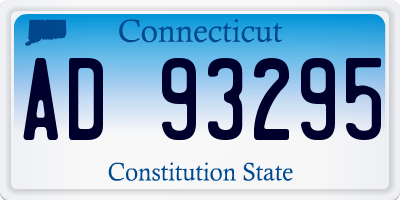 CT license plate AD93295