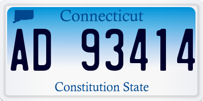 CT license plate AD93414