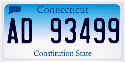 CT license plate AD93499