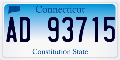 CT license plate AD93715