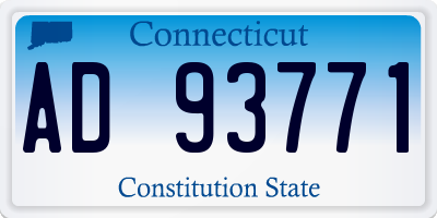 CT license plate AD93771