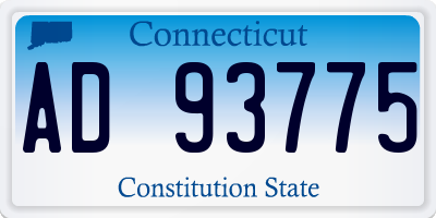 CT license plate AD93775