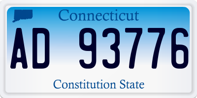 CT license plate AD93776