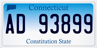 CT license plate AD93899