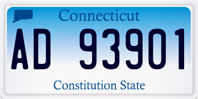 CT license plate AD93901