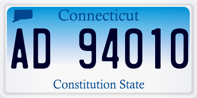 CT license plate AD94010
