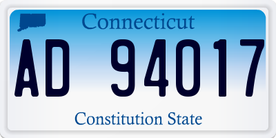 CT license plate AD94017