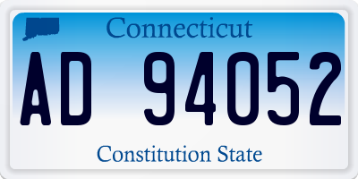 CT license plate AD94052