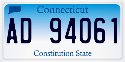 CT license plate AD94061