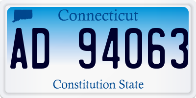 CT license plate AD94063