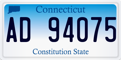 CT license plate AD94075