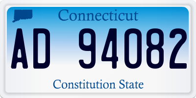 CT license plate AD94082