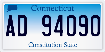 CT license plate AD94090