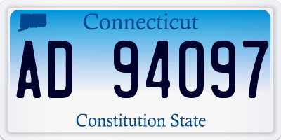 CT license plate AD94097