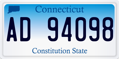 CT license plate AD94098