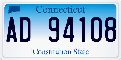 CT license plate AD94108
