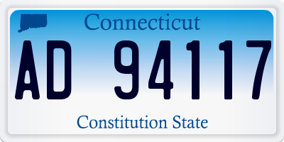CT license plate AD94117