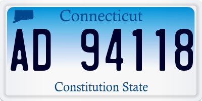 CT license plate AD94118