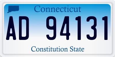CT license plate AD94131
