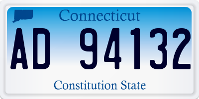 CT license plate AD94132