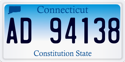 CT license plate AD94138