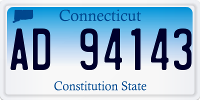 CT license plate AD94143