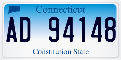 CT license plate AD94148