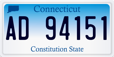 CT license plate AD94151