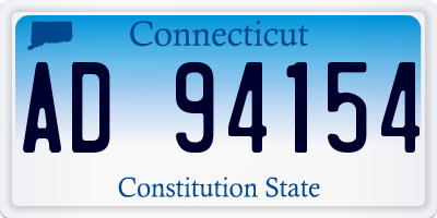 CT license plate AD94154