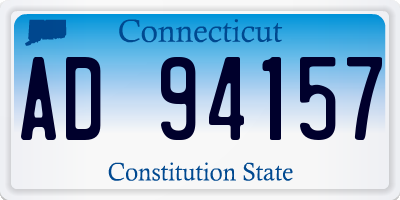 CT license plate AD94157