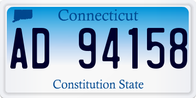 CT license plate AD94158