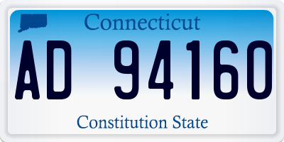 CT license plate AD94160