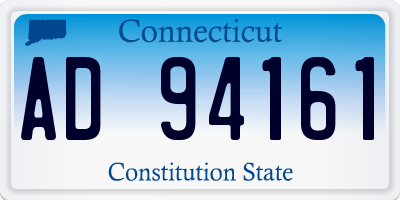 CT license plate AD94161