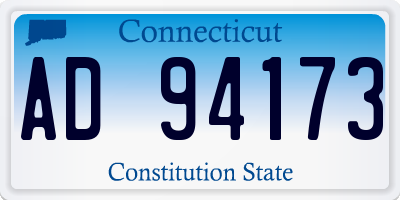 CT license plate AD94173