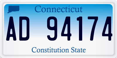 CT license plate AD94174