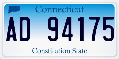 CT license plate AD94175