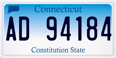 CT license plate AD94184