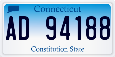CT license plate AD94188