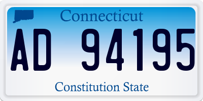 CT license plate AD94195