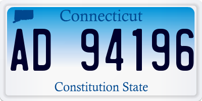 CT license plate AD94196