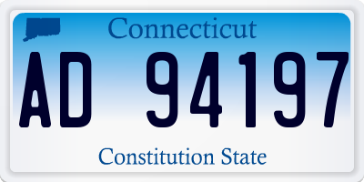 CT license plate AD94197