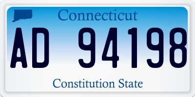 CT license plate AD94198