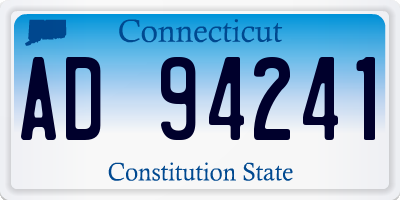 CT license plate AD94241