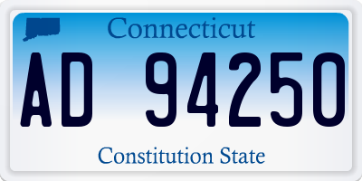 CT license plate AD94250