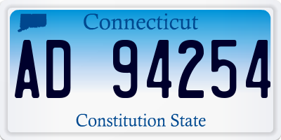 CT license plate AD94254