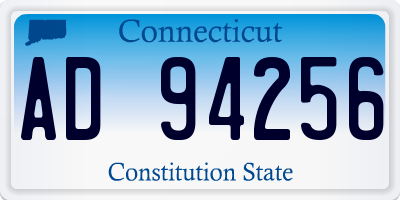 CT license plate AD94256
