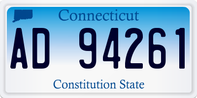 CT license plate AD94261