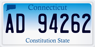CT license plate AD94262